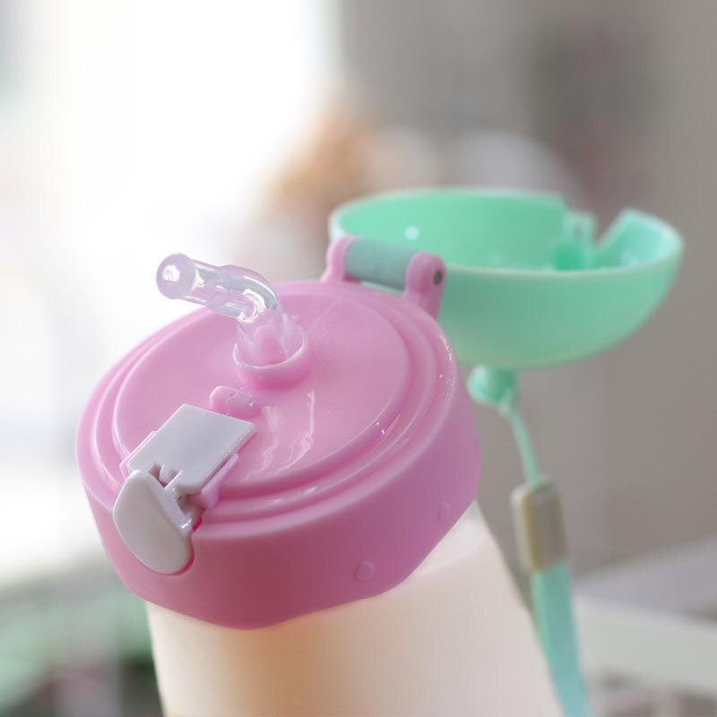 Botella de bebé en 4 colores, vaso para recién nacidos, botella de beber para aprender a comer, botellas para agua y zumo para niños, 380ml