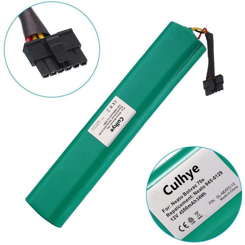 12V 4500mAh Ni-Mh Replacement Battery for Neato Botavc Series and Botvac D Neato Botvac 70e, 75, 80, 85, D75, D80, D85