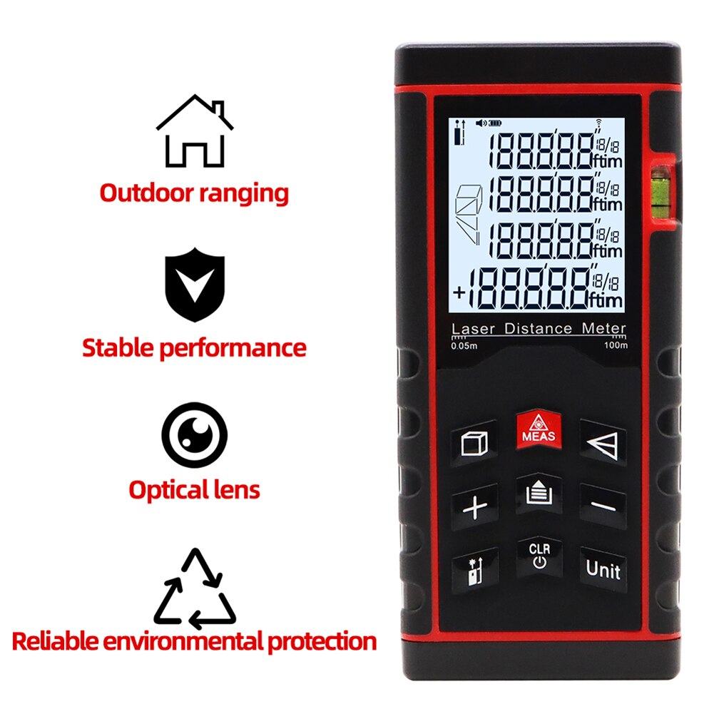 Measurement Rangefinder Distance Meter Building Measure Device Ruler Test Tools Portable Measure Accurately Tools