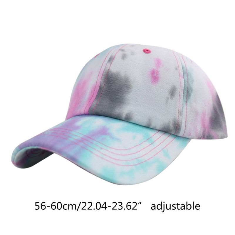 unisex Regenbogen binden-Farbstoff Baseball Kappe Sommer Sonnencreme Hüfte hüpfen Sport Snapback Hütte