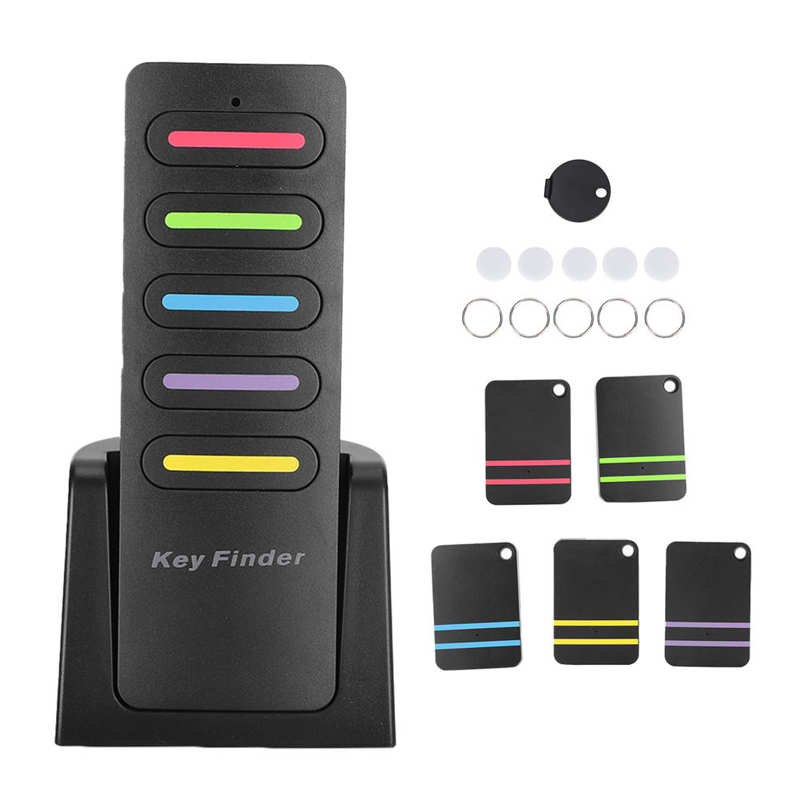 5 In 1 Wireless Key Finder Remote Locator Lost Receiver Alarm Finder for Wallet Key gps key finder