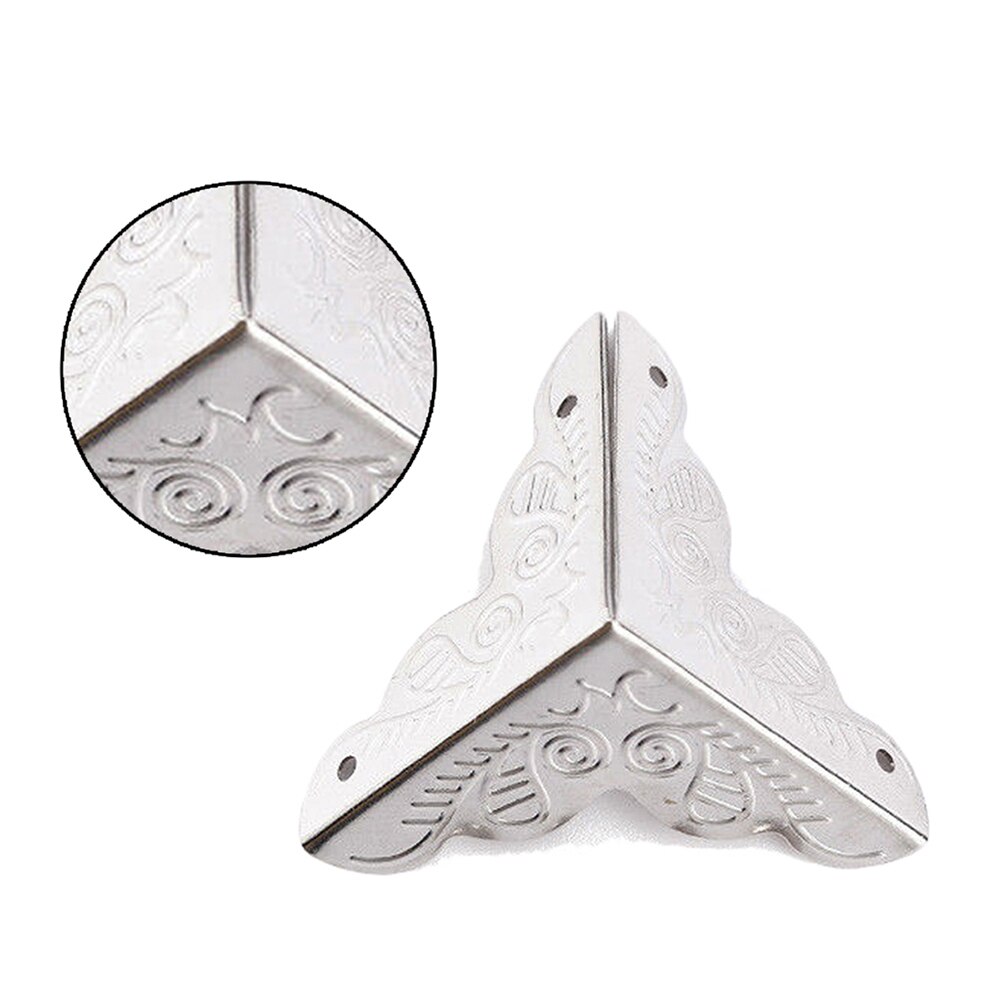 40pcs 25mm Furniture Classical Wrap Angle Antique Furniture Corner Protector Decorative Box Case Table Pad