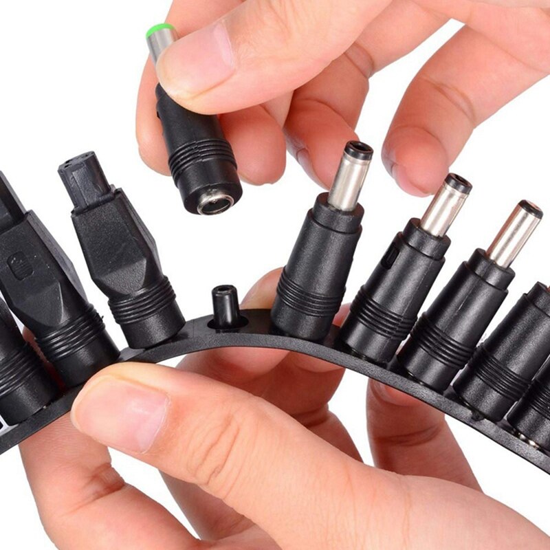 Universal DC 12V 15V 16V 18V 19V 20V 24V 4.5A 4A Adjustable Power Supply Adapter 34 Detachable Plugs for Laptop EU Plug