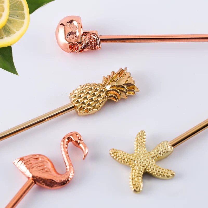 Bar Soul Stirrer 304 Stainless Steel Cocktail Coffee Juice Milk Drinkware Stirring Rod Mixing Spoon Bar Tools