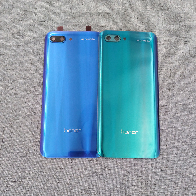 Original Huawei Honor 10 Kol-L29 Zurück Batterie Abdeckung Hinten Tafel Tür Gehäbenutzen fallen Für Honor10 Ersatz Teile Mit Kamera Objektiv