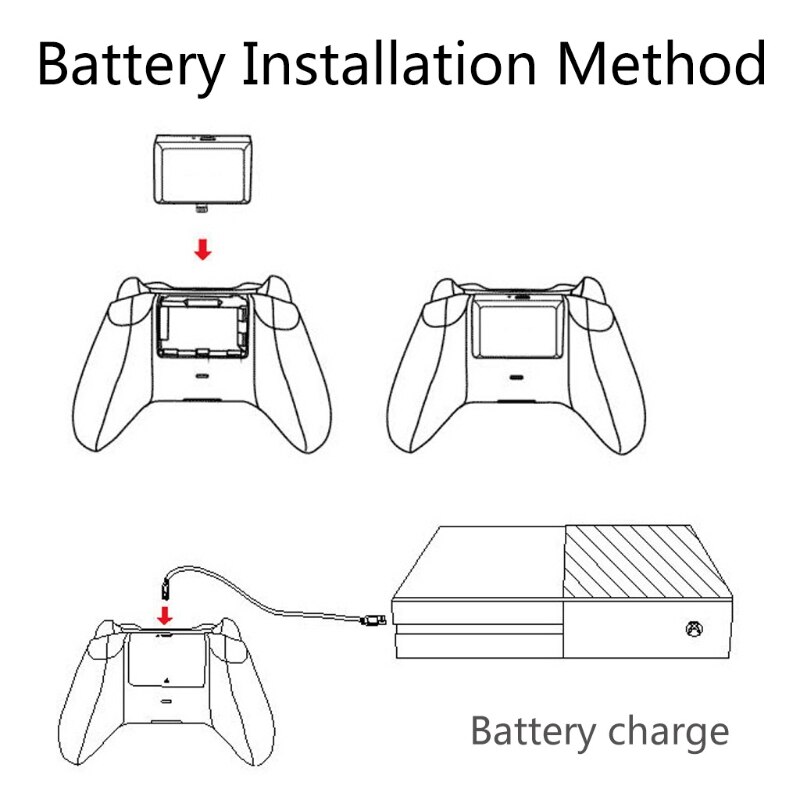 One Controller Battery Pack 1400mAh Box Rechargeable Battery Pack Play and Charge Kit