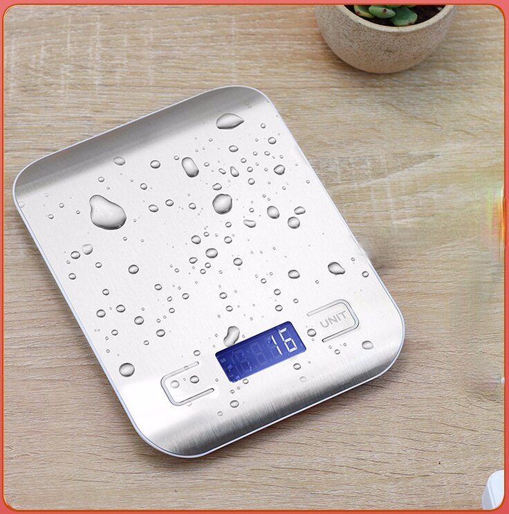 Digital Kitchen Scale, LCD Display 1g/0.1oz Precise Stainless Steel Food Scale for Cooking Baking weighing Scales Electronic
