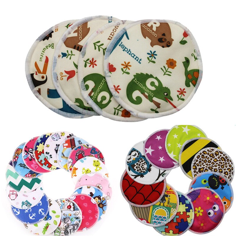 1 Pcs Bamboo fiber Breast Pad Nursing Pads Mum Washable Waterproof Pregnant Bamboo Fabric Material Inner 12cm