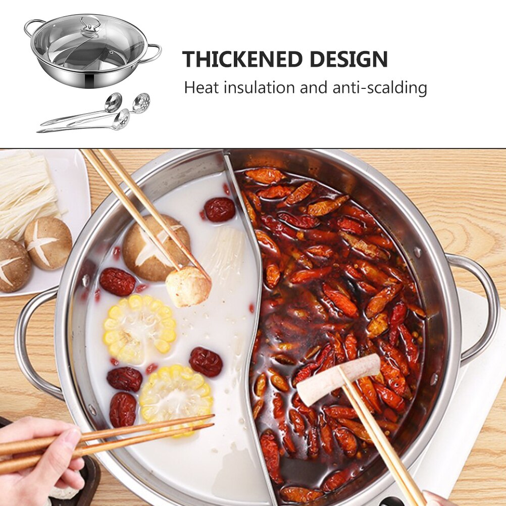 1 set of Multi-purpose Pot Restaurant Soup Pot Kitchen Pot Cooking Pot