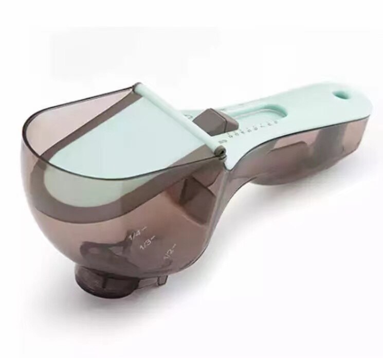 Kitchen baking tool adjustable dial spoon: Grey