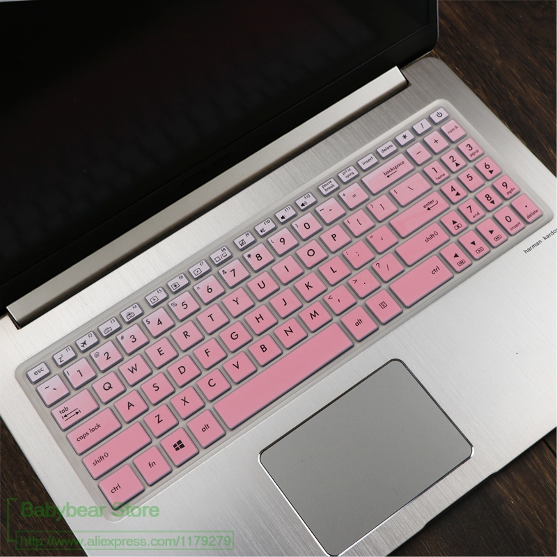 15.6 cal osłona klawiatury skórka ochronna do asusa VivoBook Pro 15 N580G N580GD N580VD N580 M580 NX580VD YX570ZD YX570ud YX570: fadepink
