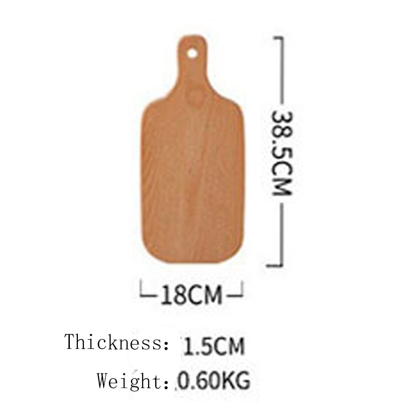 Wooden Chopping Boards Solid Wood Cutting Board Black Walnut Pizza Board Whole Wood Steak Bread Board Cutting Vegetables Fruit: 38.5x18x1.5