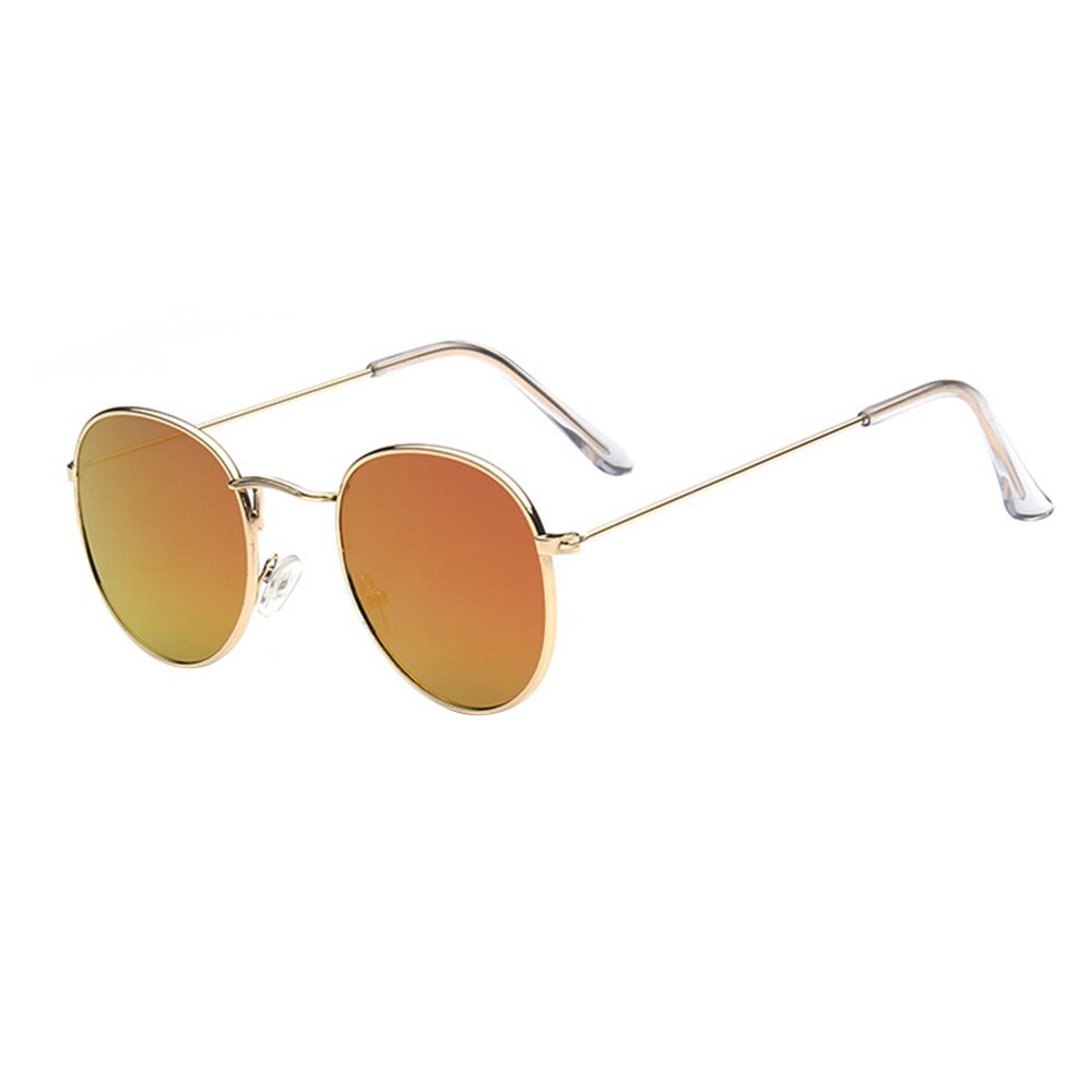 100% Polarizd Zonnebril Vrouwen/Mannen Ronde Motorcycle Zonnebril Drive Óculos De Sol Gafas: Transparant