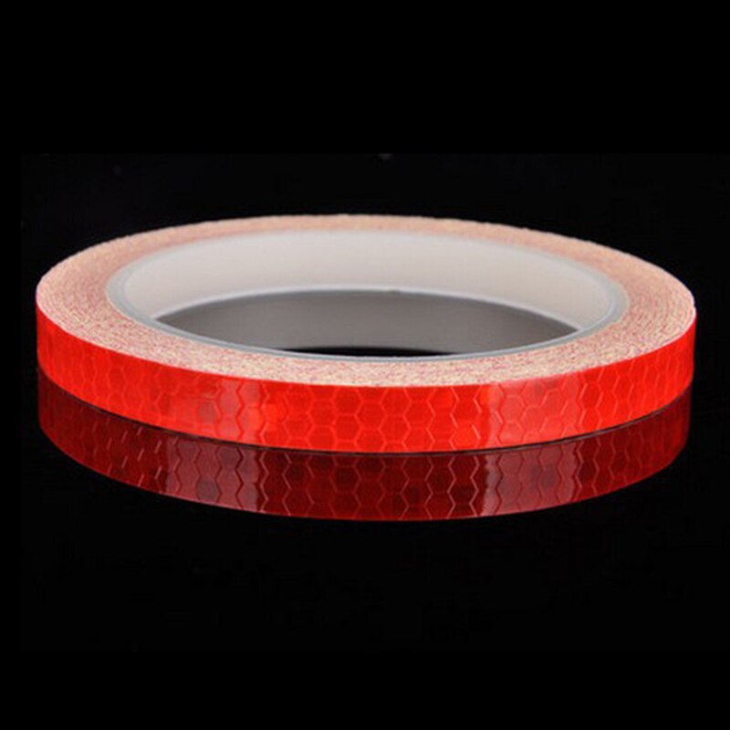 8M samochód wodoodporne odblaskowe naklejki fluorescencyjne bezpieczeństwo wioślarz MTB naklejki i kalkomanie ostrzeżenie wioślarz bezpieczeństwo taśma wiążąca wioślarz: czerwony