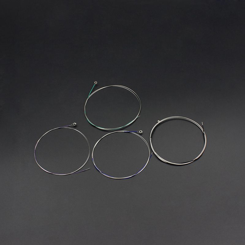 V70 violasaiten, vernickelt, verchromt, umsponnen, adgc-komplettset, drahtkugelende