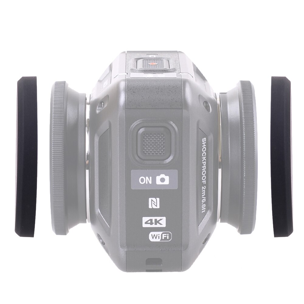Silicone Protective Lens Cap and Underwater Diving Lens Cap for Nikon KeyMission 360 Camera