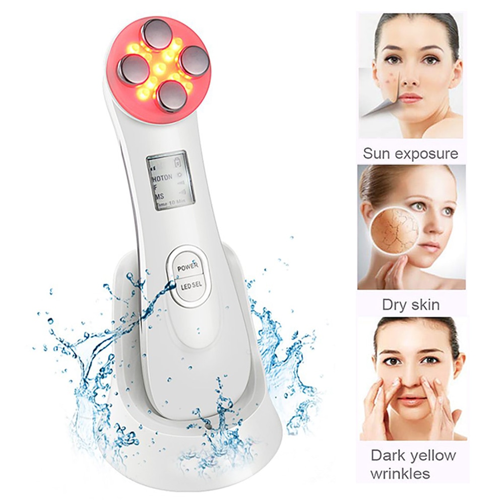 LED Photon Face Skin EMS Mesotherapy Electroporation RF Radio Frequency Facial Skin Care Device Lift Tighten Beauty Machine