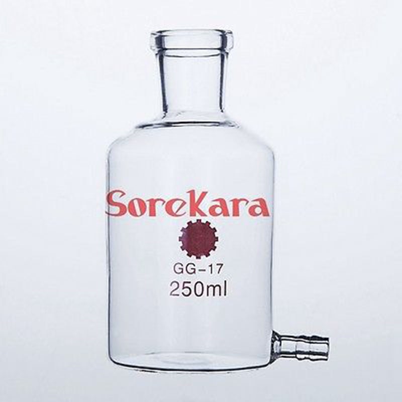 250ml glas aspirator flaske destilleret vand bund åbning laboratoriebrug