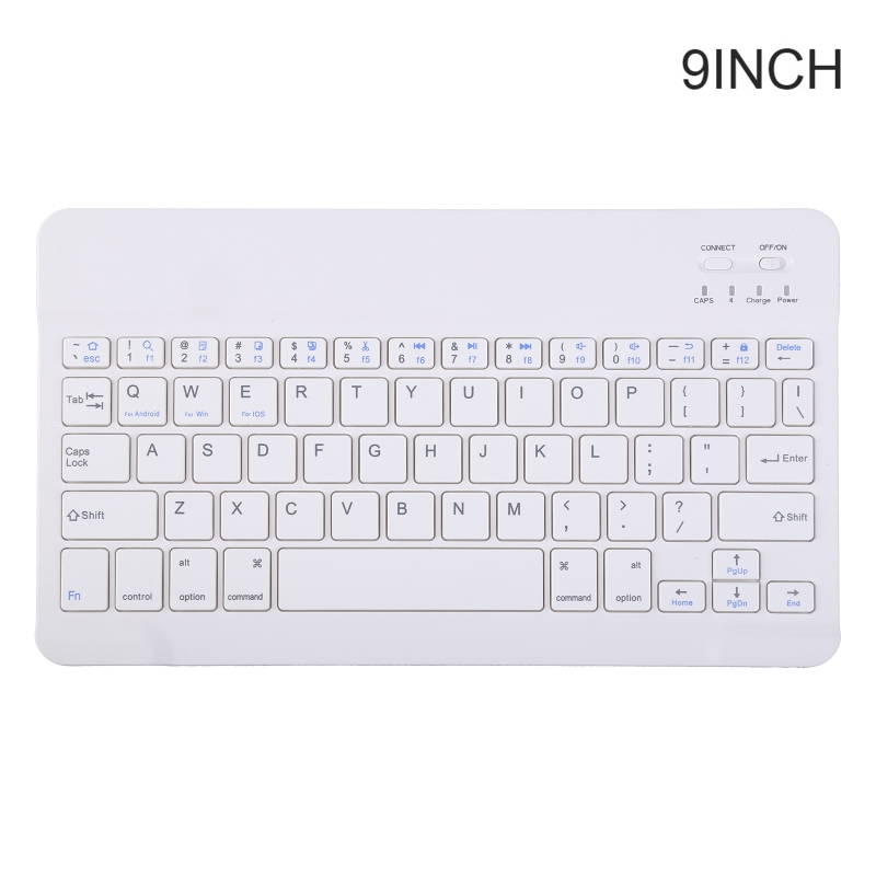 7/9/10 Inch Draadloze Bluetooth Lichtgewicht Oplaadbare Toetsenbord Mobiel Tablet Toetsenbord Draagbare Reizen Toetsenbord
