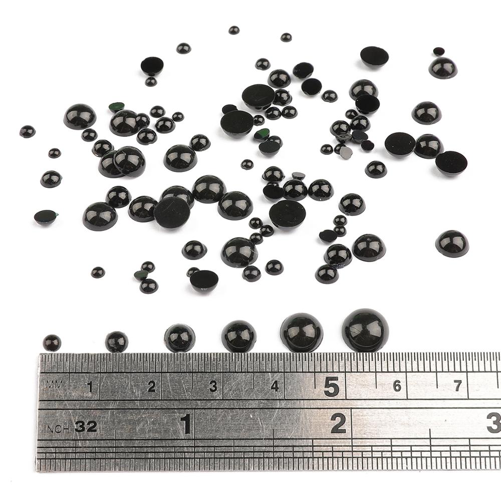 100-500 kpl 3-8mm mustat akryyliset turvasilmät litteät helmet karhunukkelle eläin nukke tee itse vaate askartelu lasten lasten lelut silmät