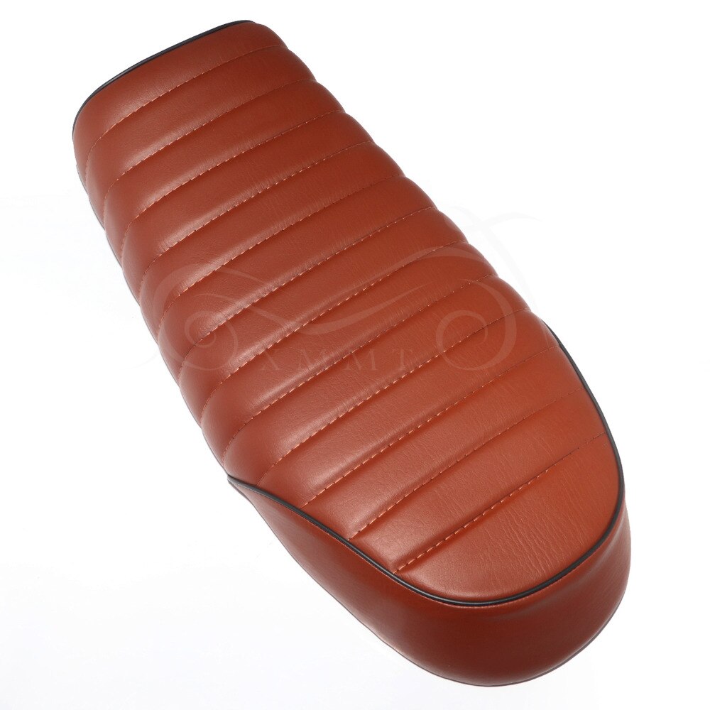 Bruine Vintage Cafe Racer Platte Seat Voor Honda Cg Cb Cl CB200 CB350 CL350 CB400 CB500 CB550 CB750 Motorfiets Zadel retro Seat
