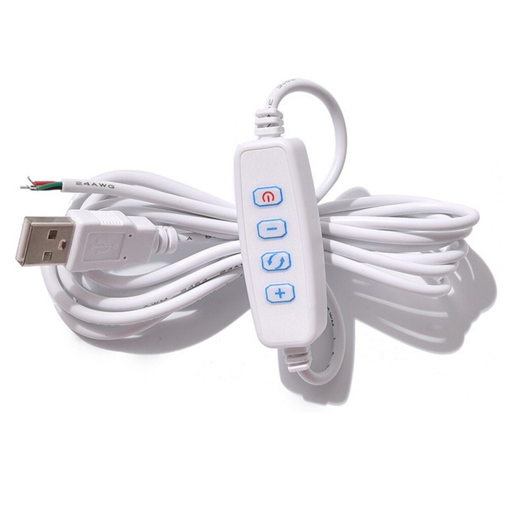 2m DC5V USB Adapter Power Plug Outdoor Waterproof Bulb Led Strip Dimmer Switch USB Connector Controller