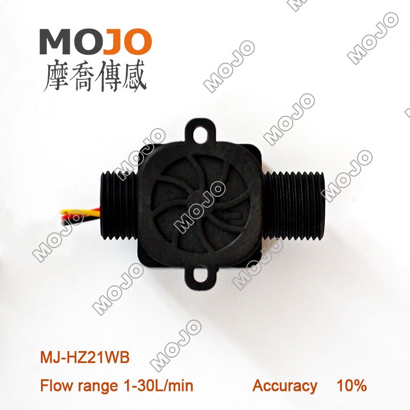 Hall flow sensor MJ-HZ21WB Water Flow Sensor Plastic G1/2'' outside treads