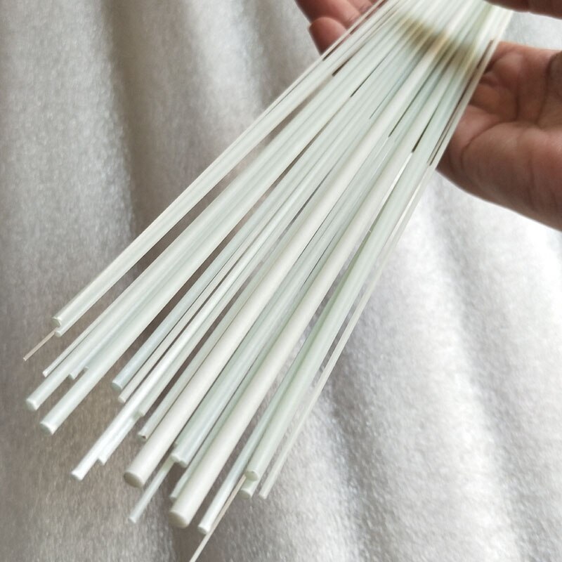 10 stücke weiß glas fiber Rod 0,8mm/1mm/1,2mm/1,5mm/1,6mm/2mm/2,8mm/3mm/4mm/5mm/6mm/7mm/8mm/9,5mm/10mm Fiberglas rod Länge 500mm