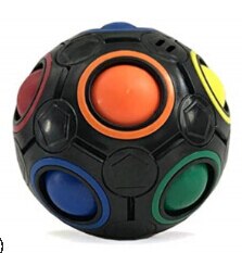 dekompression Ball, Leucht betonen Linderung Magie Würfel Finger Praxis Spielzeug für freundlicher: Schwarz