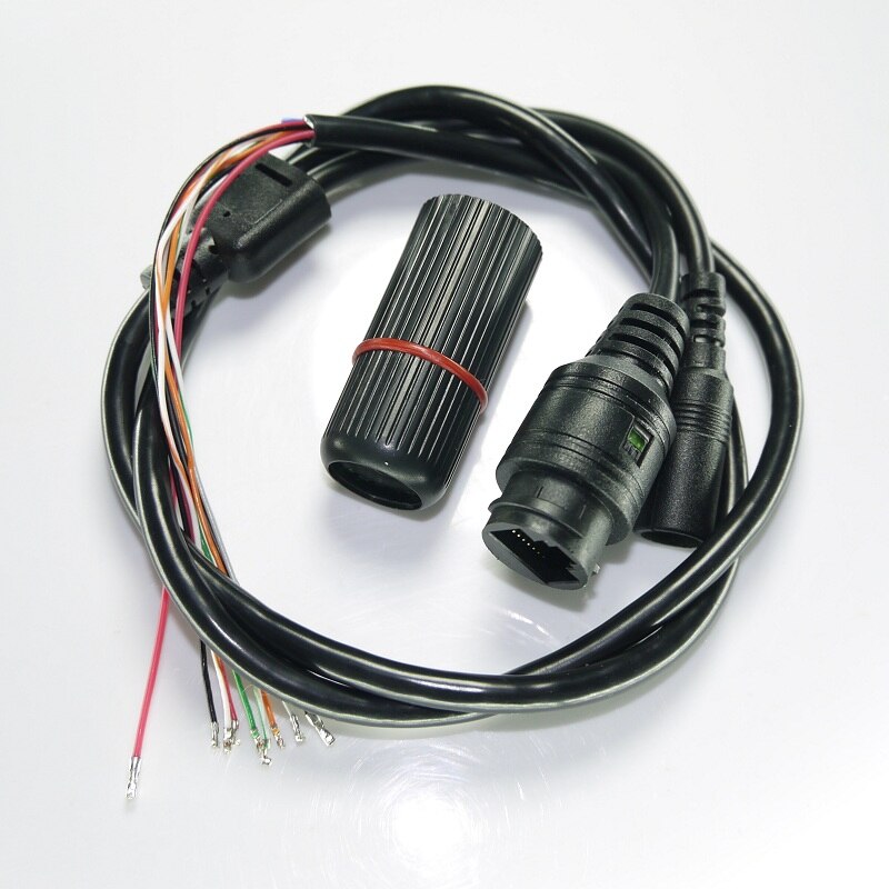 CCTV IP network Camera video power Rainproof cable, 65cm long, RJ45 female connectors with Terminlas