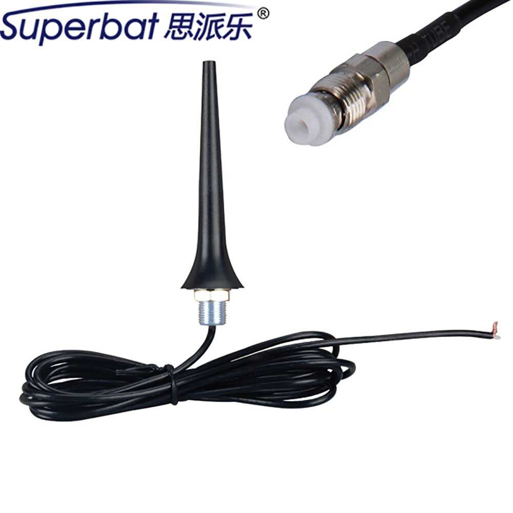Superbat-amplificador de señal aérea UMTS, 850, 1900, 900, 1800 Mhz, 2.5dbi, HSPA, GSM, 3G, antena FME, tornillo (orificio/techo), montaje