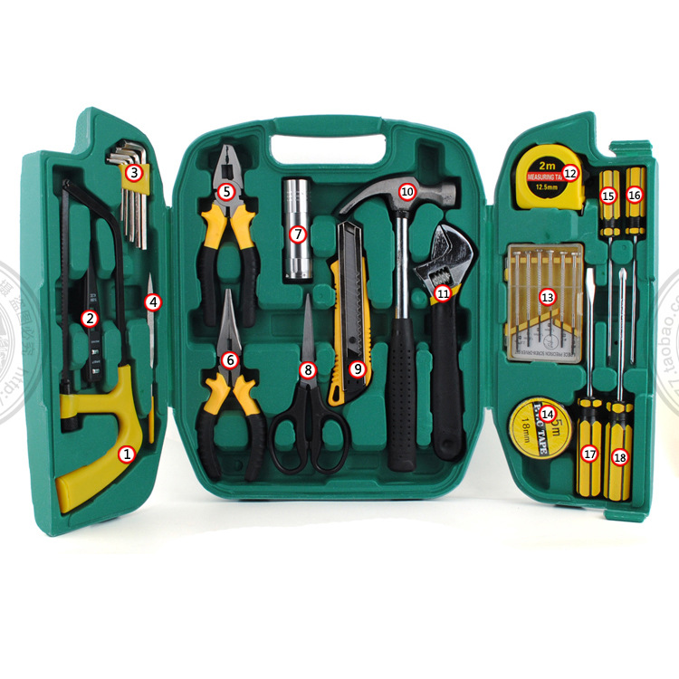 Carpenter Portable Tools Box Set Plumber Plastic Tools Box Hardware Wrench Caixa Ferramenta Home Repair DE50GJX