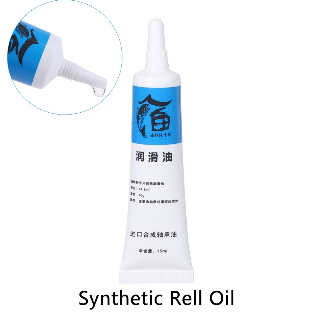 Aceite de carrete de pesca/rodamiento de piñón de Metal, grasa lubricante duradera, accesorios de pesca de , aceite líquido de engranaje, 1/2 Uds.: Rell Oil