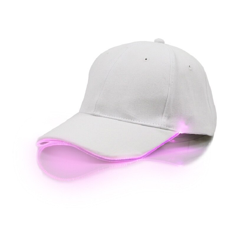 Cappello da Baseball di Modo Caldo Unisex di Colore Solido HA CONDOTTO Luminoso Cappello Da Baseball Corsa E Jogging Arrampicata Berretto Con Visiera Delle Donne Degli Uomini Berretto da Baseball Del Cappello: W6