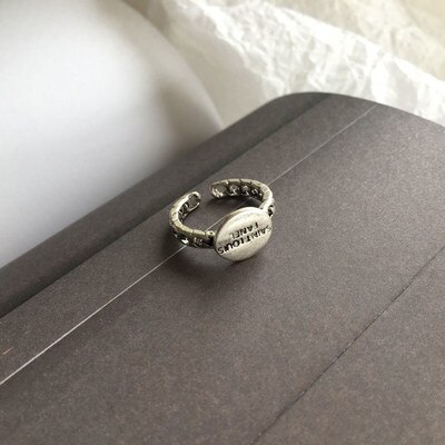 HZ Hip Pop Vintage Silber Metall Punk Kette Kreuz Offene Ringe Gürtel Schnalle Finger Ringe für Frauen männer Party schmuck: 6