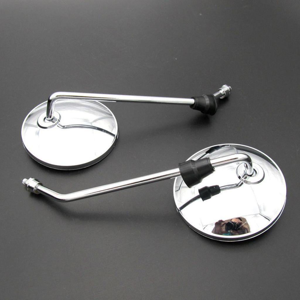 Motorspiegels Universele 8 mm ronde motorfiets achteruitkijkspiegels Stuur voor mountainbike crossmotor ATV