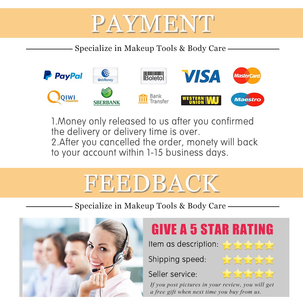 Pinza de acero inoxidable para depilación de cejas, pinzas de maquillaje para eliminar el vello facial