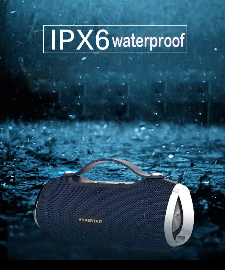 HOPESTAR H40 Esterna Impermeabile altoparlante del bluetooth Portatile 3D stereo Subwoofer Mp3 giocatore altoparlante Radio FM TF USB di trasporto libero Senza Fili suono