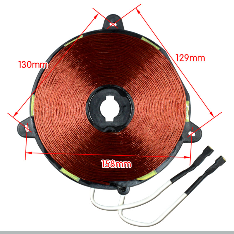 Induction Cooker Coil Cooking Component Heating 1800-2100W 220V Universal Panel Copper Coils Safe Kitchen Part 155