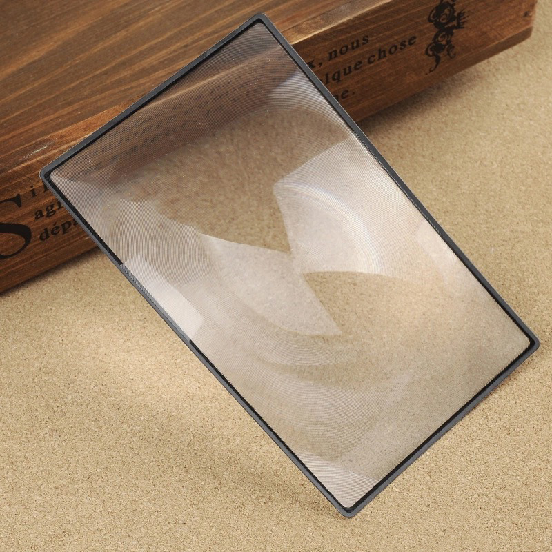Lente de lectura para Página de Libro, lupa plana de PVC para joyería, 3X, aumento de 180x120mm, práctica, A5