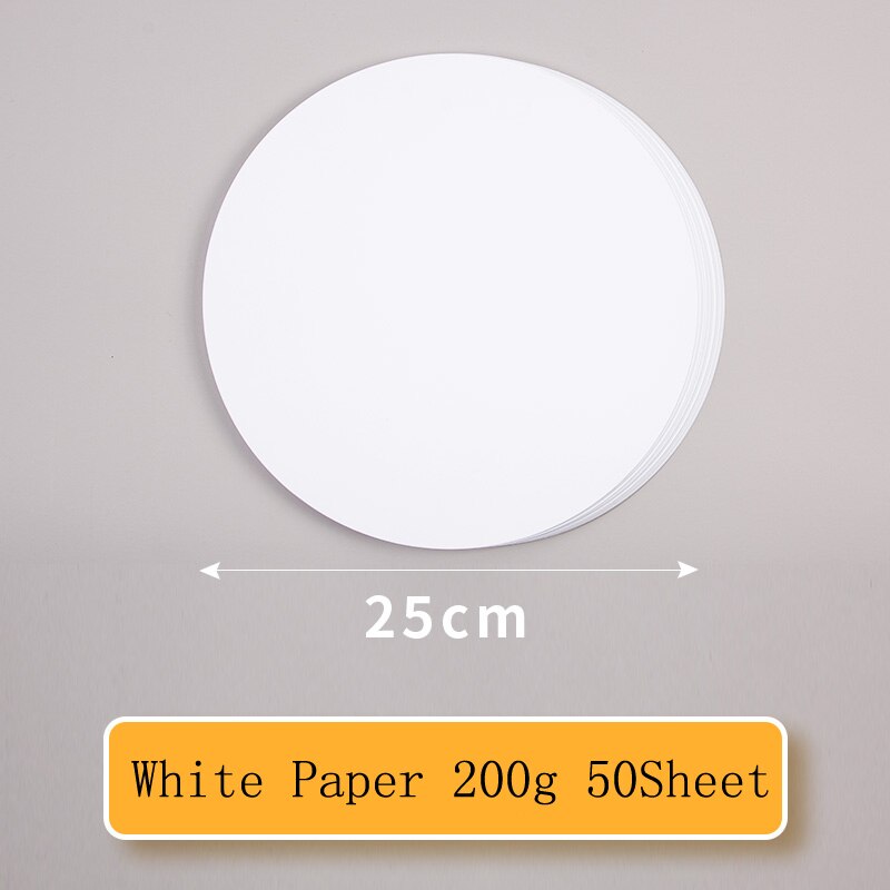 50PCS Kraft Sketch Paper 200/G Hand-Painting Sketch Paper Card Postcard for Sketch Drawing Pencil &amp; Pastel Art Supplies: 25cm White Paper