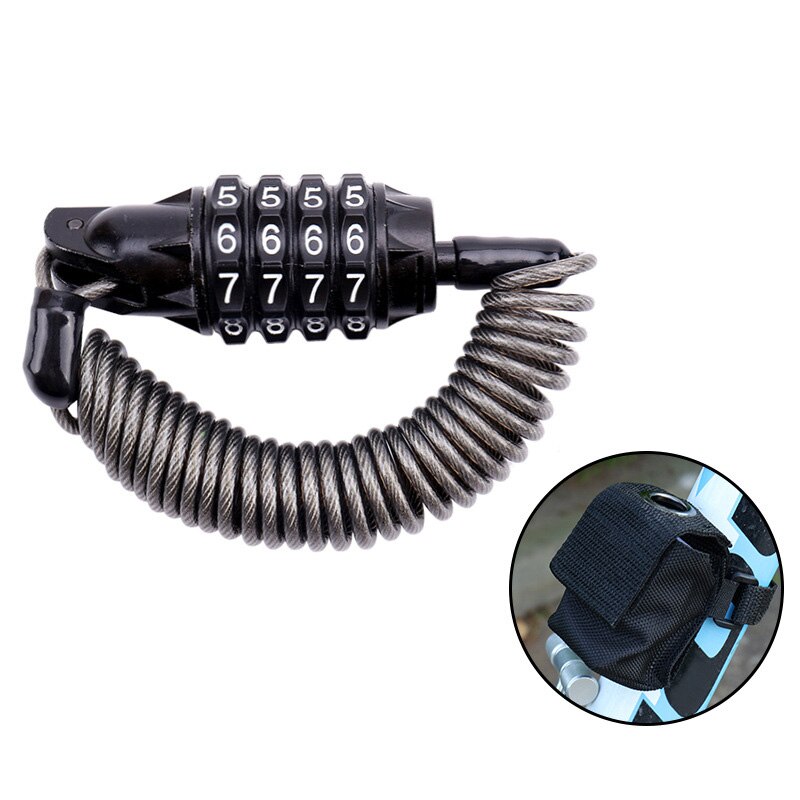 Mini candado Universal antirrobo para casco, herramientas de seguridad para equipaje, multifuncional, con contraseña, combinación de 4 dígitos, RR7073