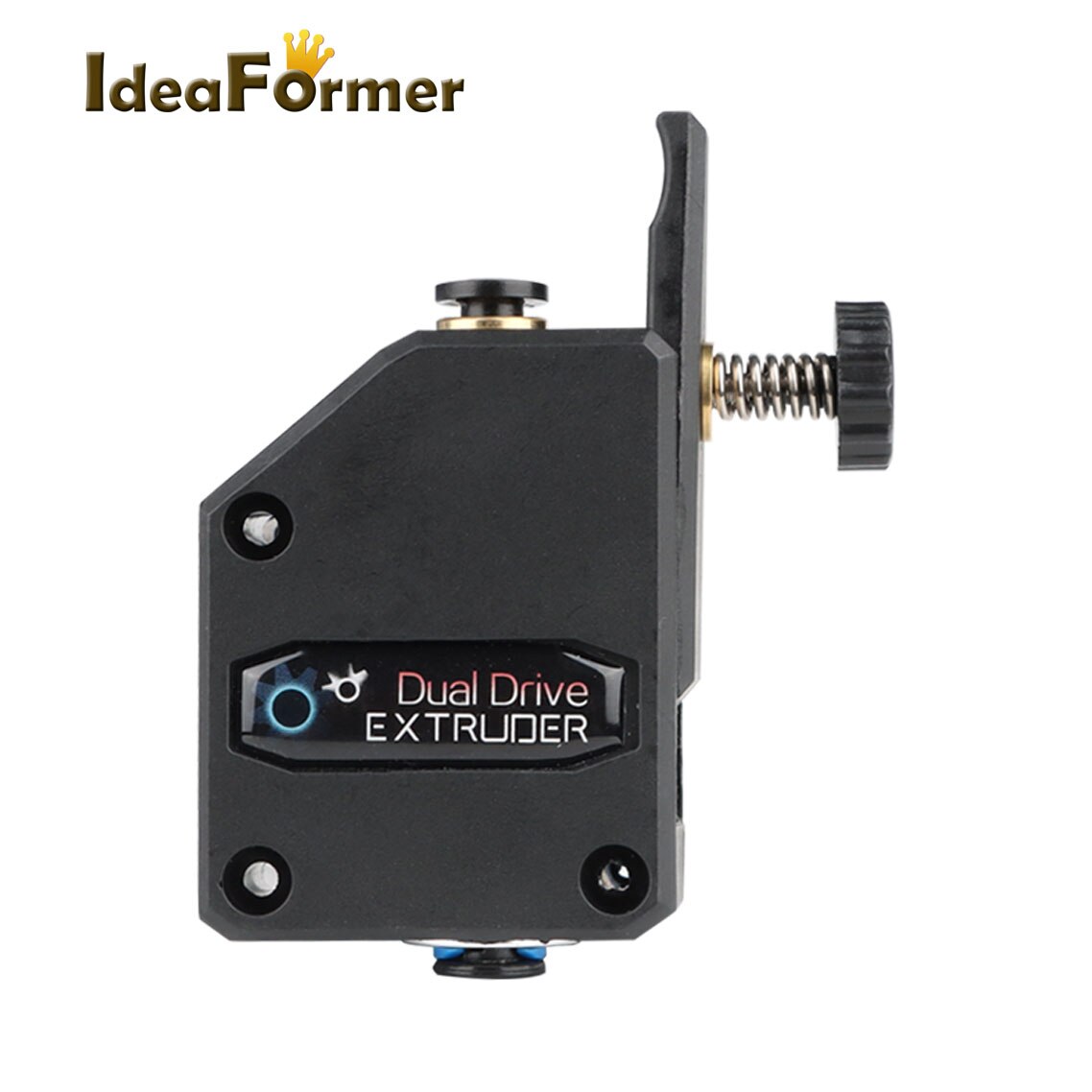 3D Printer Parts Extruder Clone Dual Drive Extruder Upgrade Bowden Extruder for 1.75mm PLA Filament for CR10 Blu-3 MK8 Reprap: black