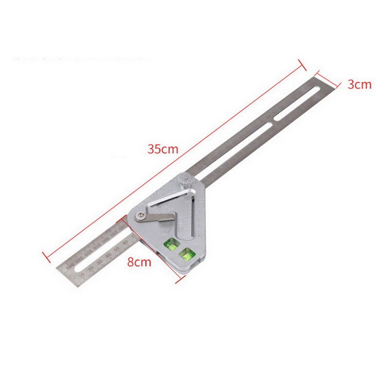 Triangle ruler multifunctional woodworking triangle ruler angle ruler woodworking tool measuring tool