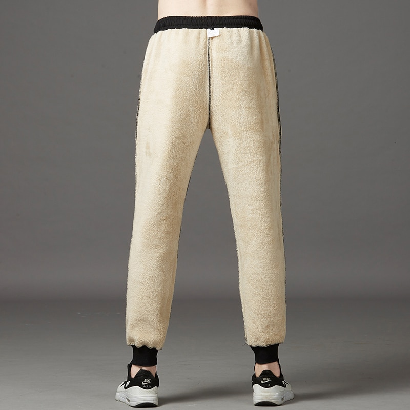 Dikke joggingbroek werkbroek winter heren fluwelen kokerbroek slim maat 4xl warme broek zwart trend sport joggingbroek joggingbroek