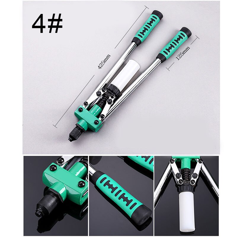 Easy Automatic Rivet Tool Green Upgrade Version Pull Cap Heavy Duty Hand Riveter for 3/32"1/8"5/32"3/16"1/4" --M25: 4