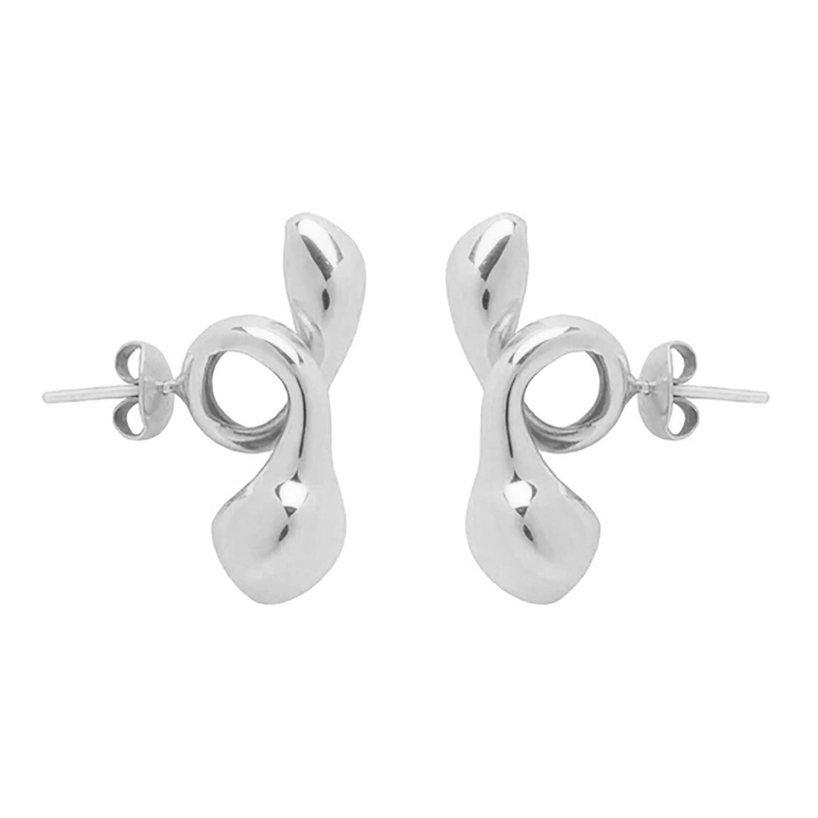 2020 di modo di Orecchini con Perno per Airpods pro Auricolare Autunno Antiscivolo di Protezione corno Orecchino Boho Orecchio cingolato dell'involucro Orecchino Della Boemia: color argento