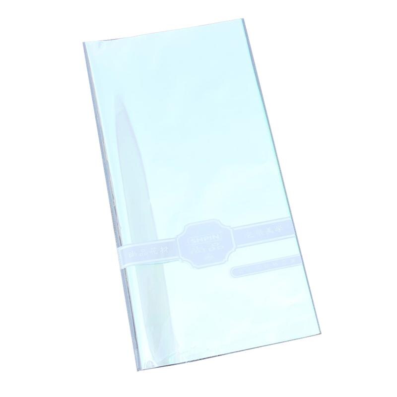 Película iridiscente de celofán, papel de embalaje para ramo de flores, decoración de , película mágica de gradiente de arcoíris, 20 Uds.: Default Title