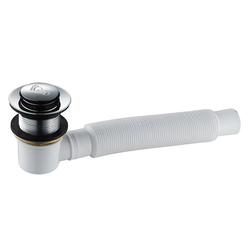 Bathroom Bathtub Brass Bath Filter Waste Finished Drainer Drain Shower Room Basin Sink Waste Drain Pipe: Default Title