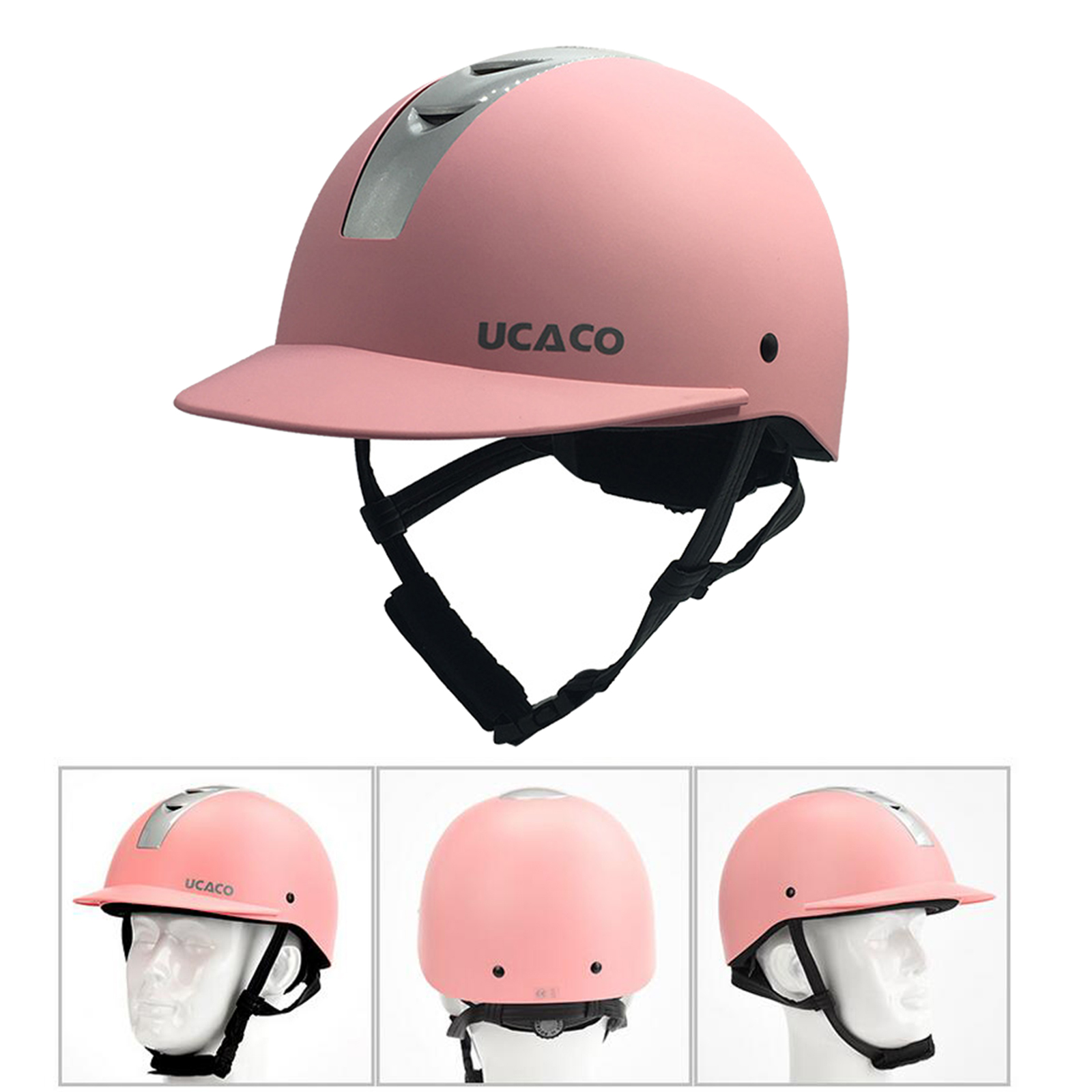 Kids Horseback Riding Equestrian Helmet Adjustable Schooling Hat Protector for: Pink M